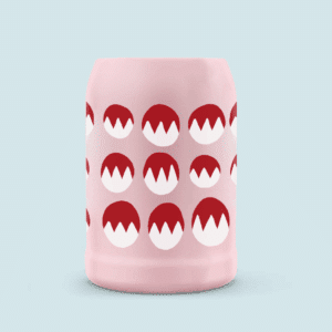 Bierkrug - Fränkischer Rechen rosa 0,25l