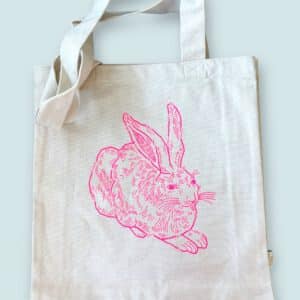 Shopper aus Bio-Baumwolle / Hase