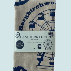 Geschirrtuch salbei "Bergkirchweih" in blau